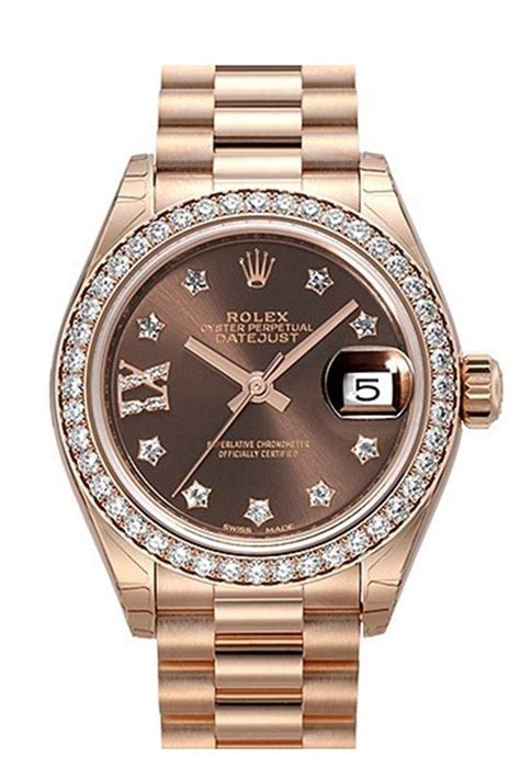 rolex rose gold femme